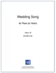 Wedding Song for Solo Flute (Violin) P.O.D. cover